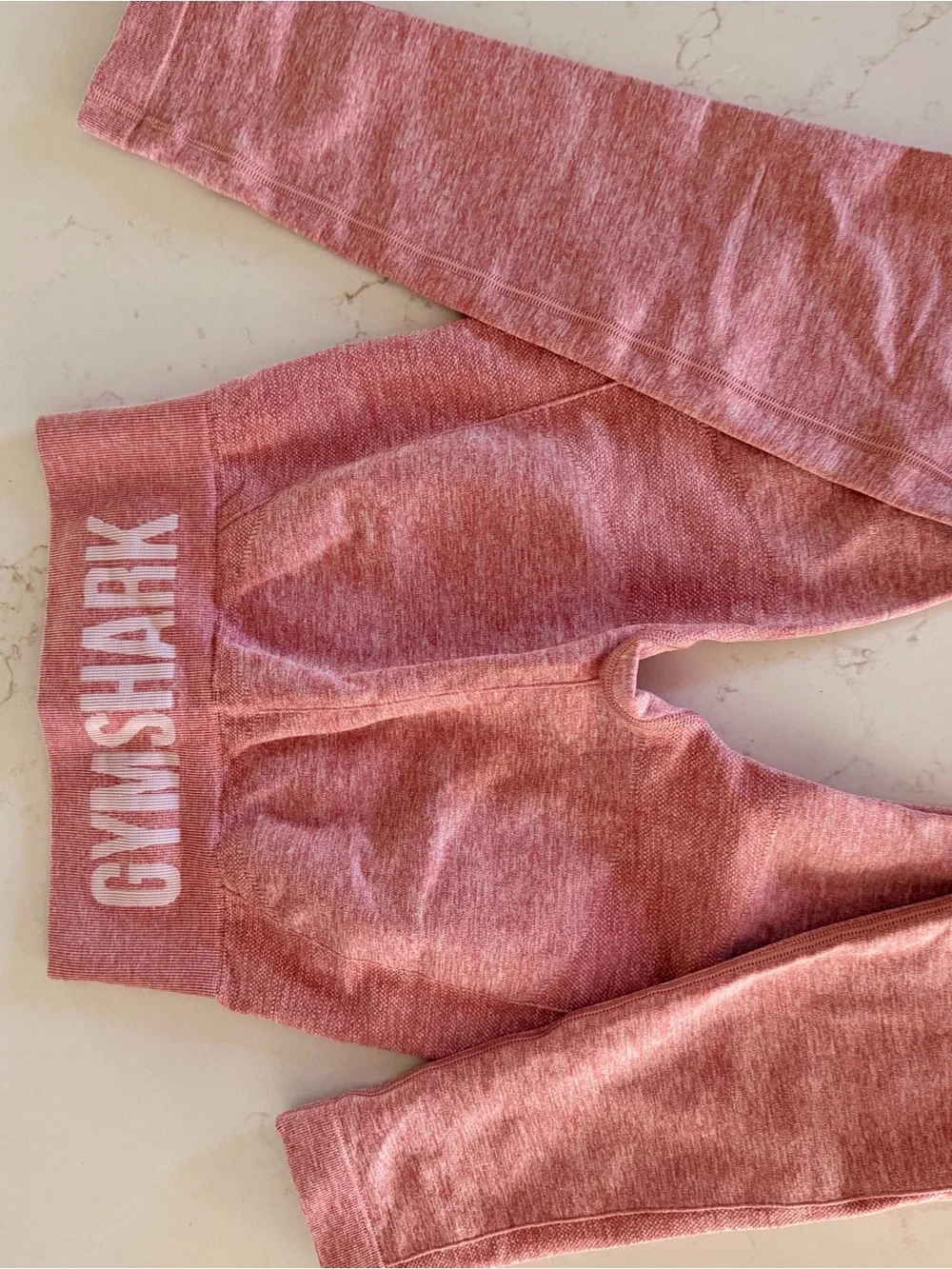 Gymshark women’s  Leggings Trio in Orange, Pink & Gray/burgandy Camo-Small - Picture 9 of 14